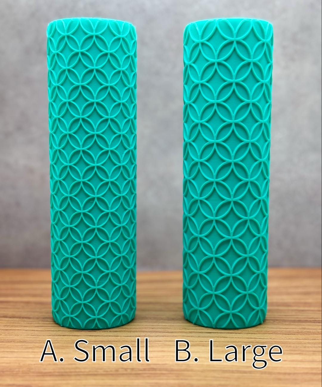 Overlapping Circles Pottery Texture Roller