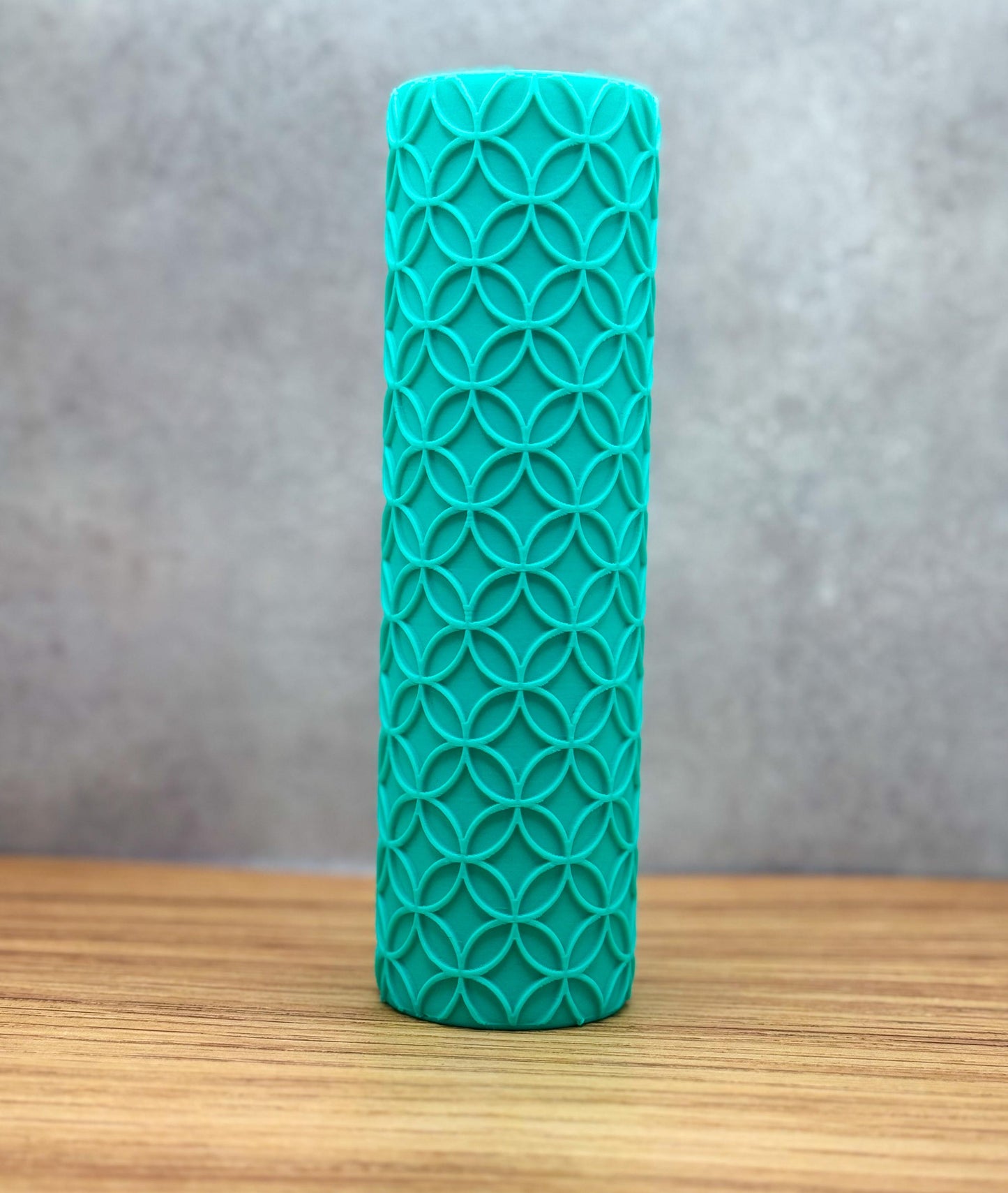 Overlapping Circles Pottery Texture Roller