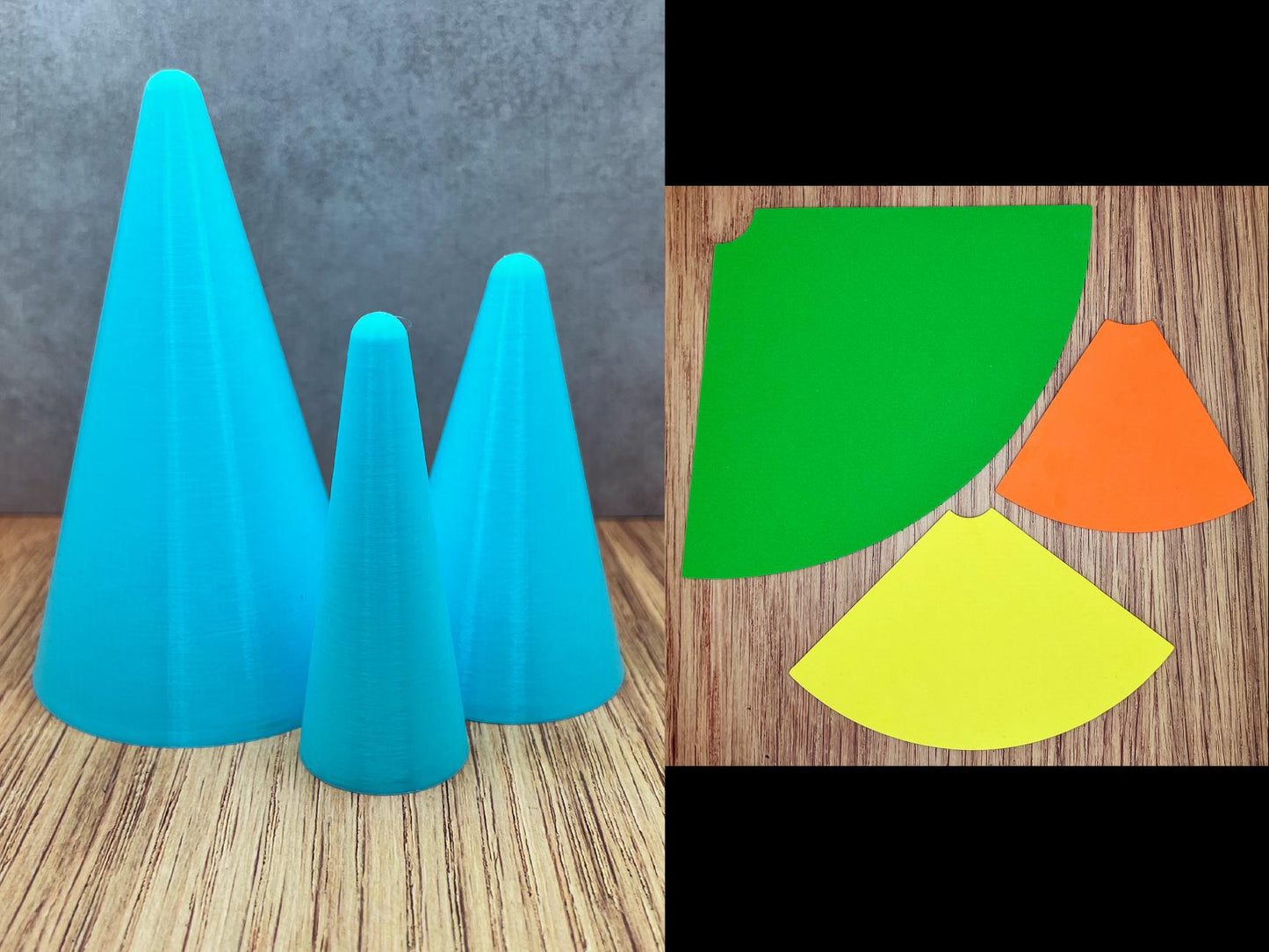 Pottery Mini Cone Mold set with Templates