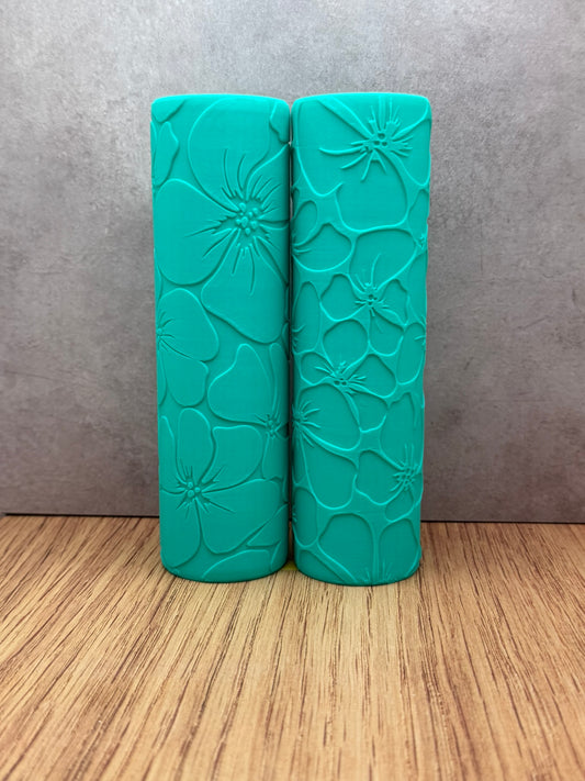 Poppy Flower Pottery Texture Roller