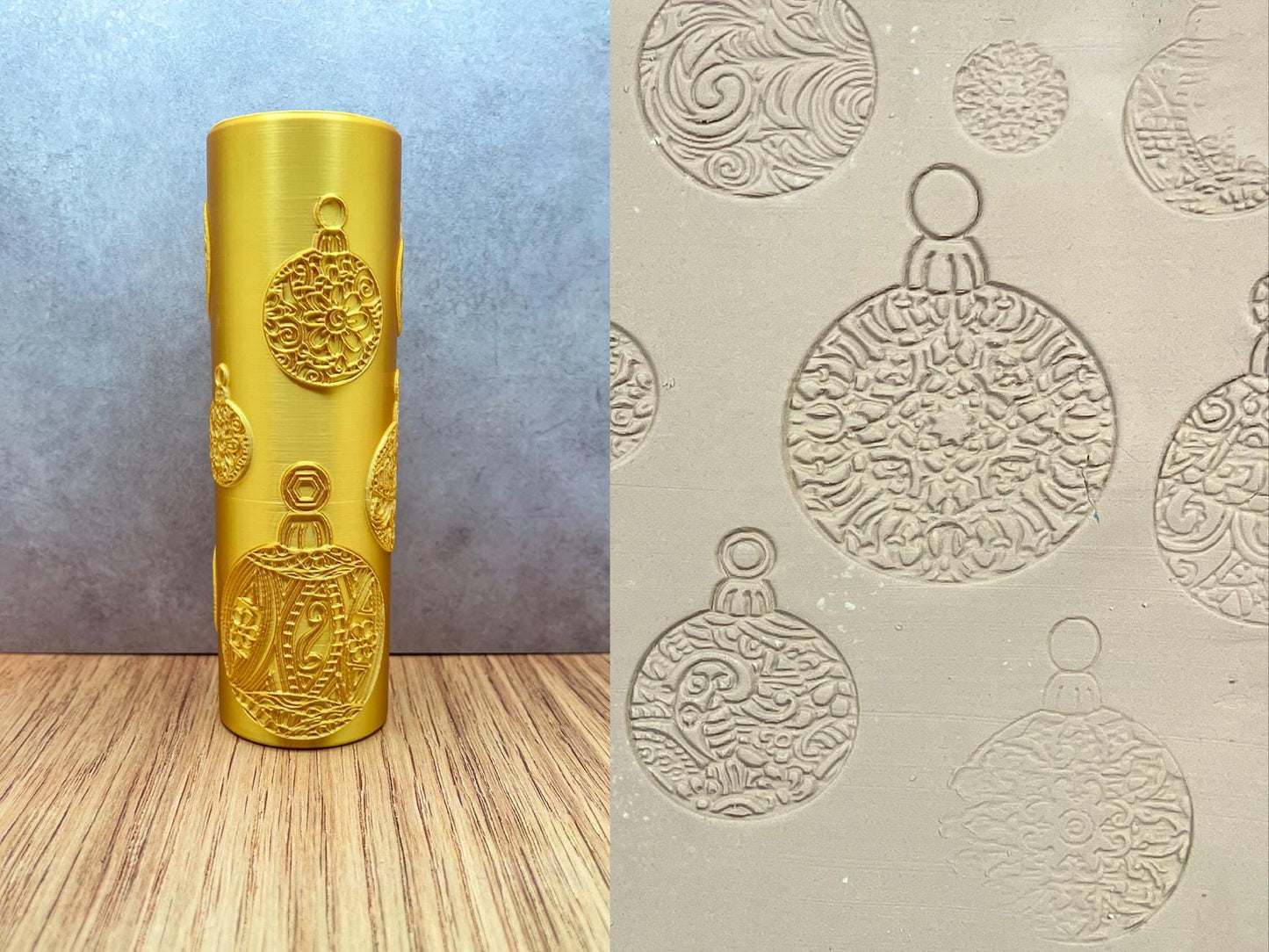 Christmas Pottery Texture Rollers