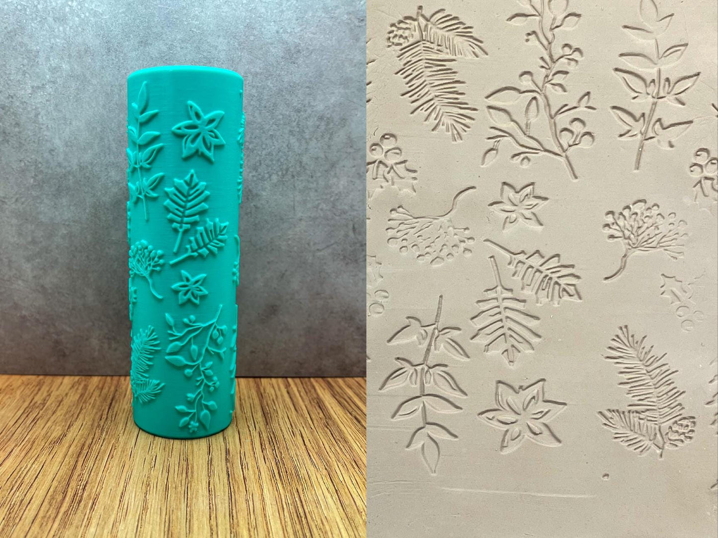 Christmas Pottery Texture Rollers