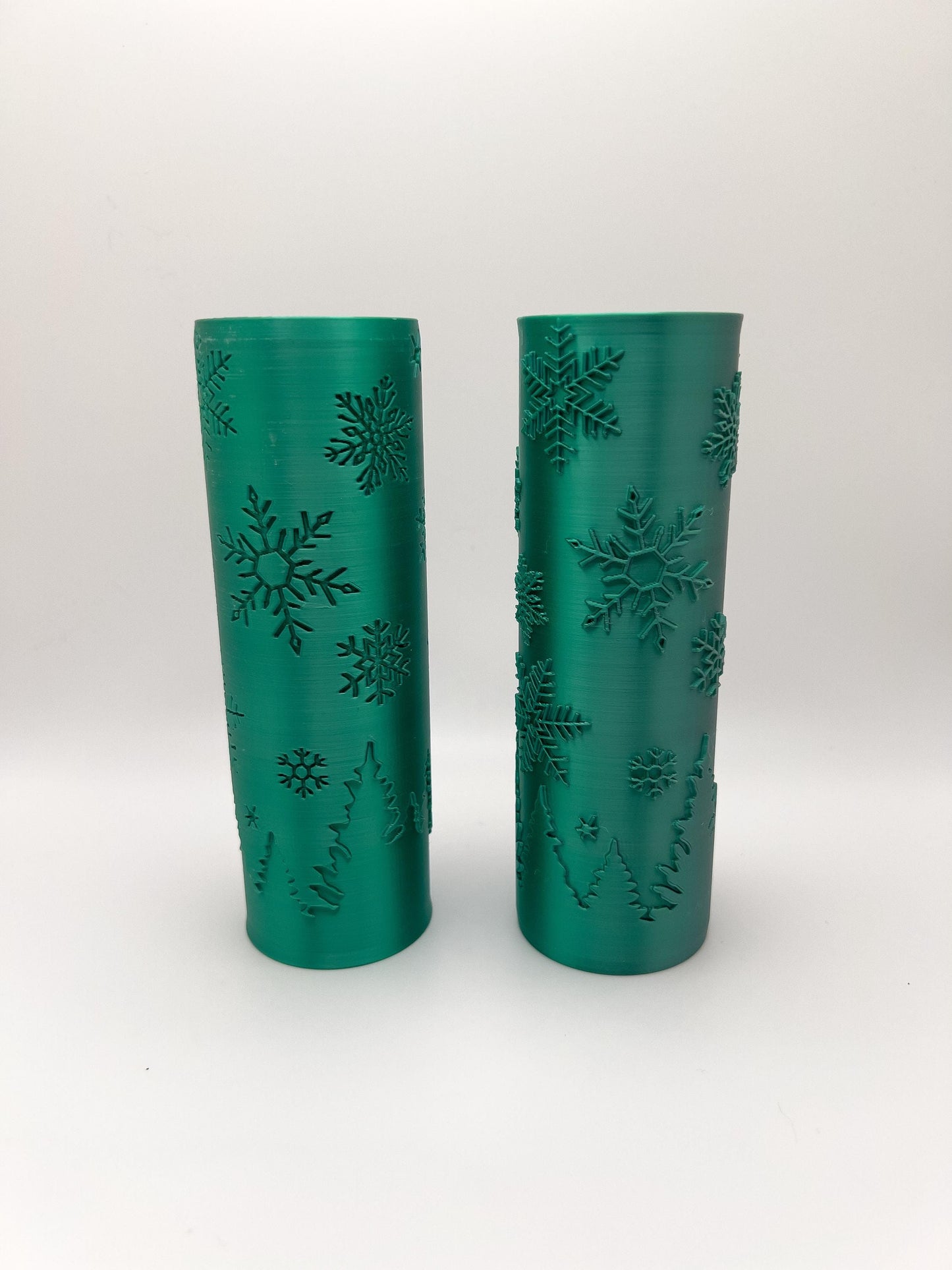 Pine Tree and Snow Flake Pottery Texture Roller