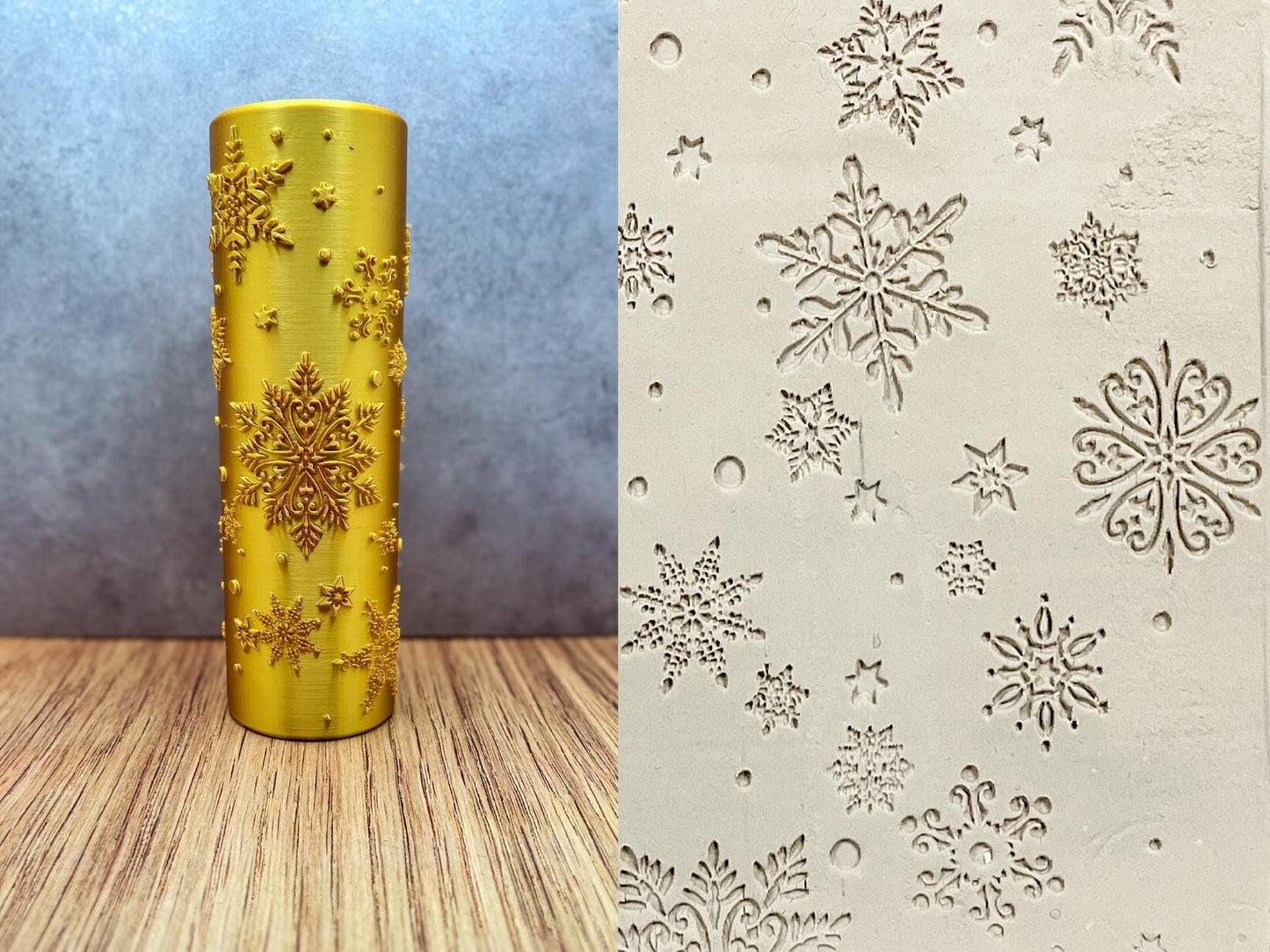 Christmas Pottery Texture Rollers