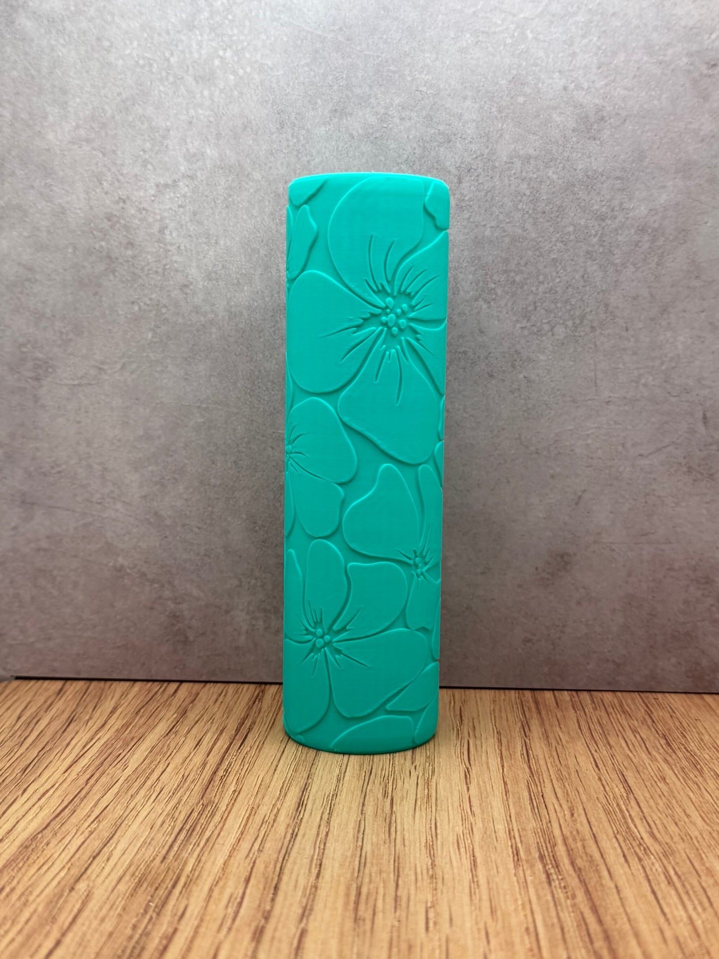 Poppy Flower Pottery Texture Roller