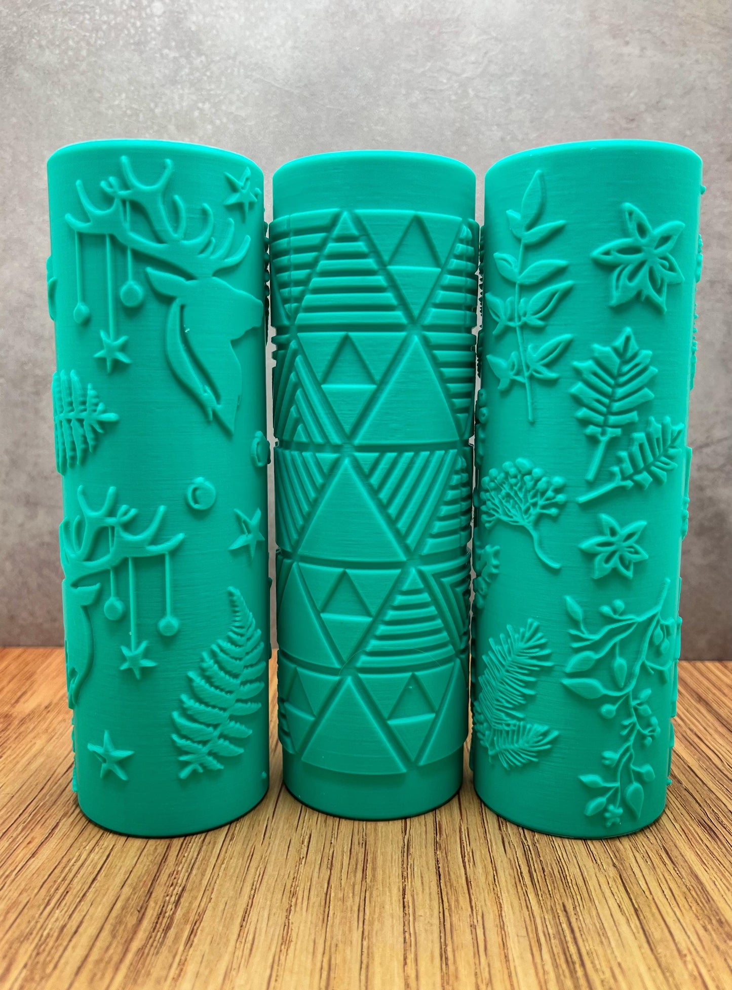 Christmas Pottery Texture Rollers